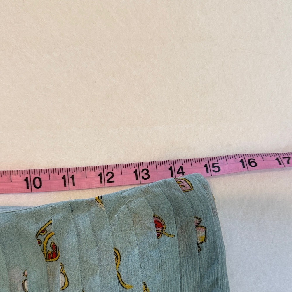 VINTAGE Silk Chiffon Pleated Midi Skirt Spirit by Coldwater Creek Size‎ 10. - Picture 7 of 9